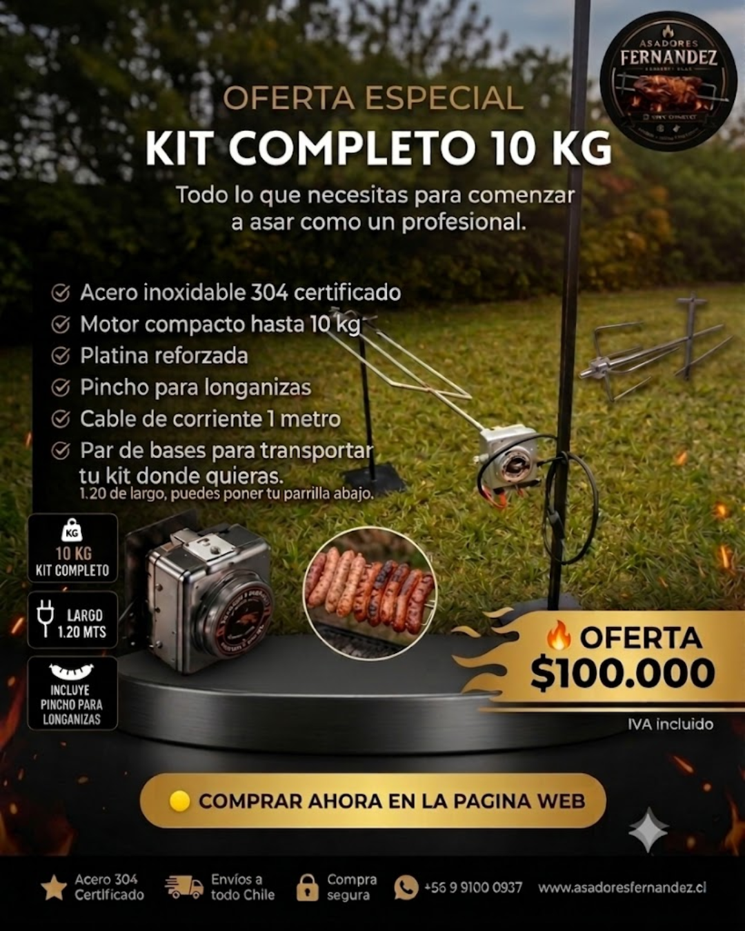 Kit completo 10 kilos con bases