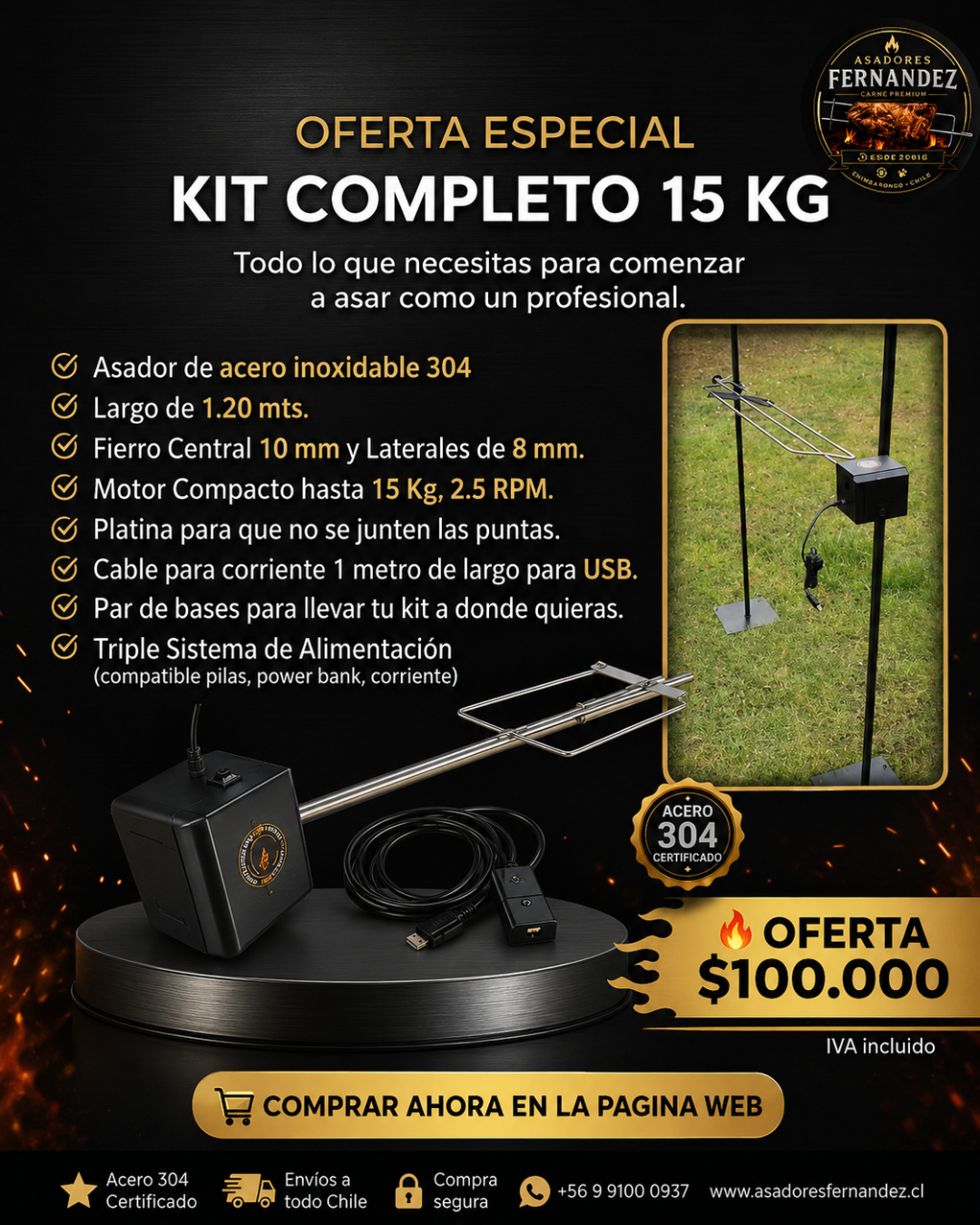 Kit completo 15 kilos con bases