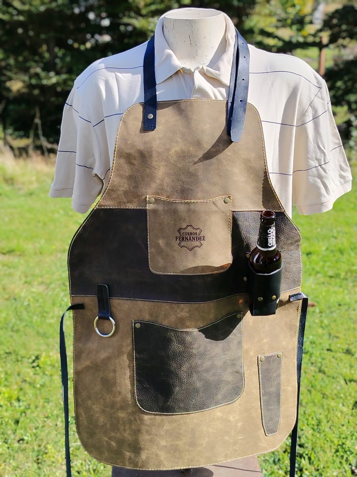 Pechera Asador Cuero Nacional