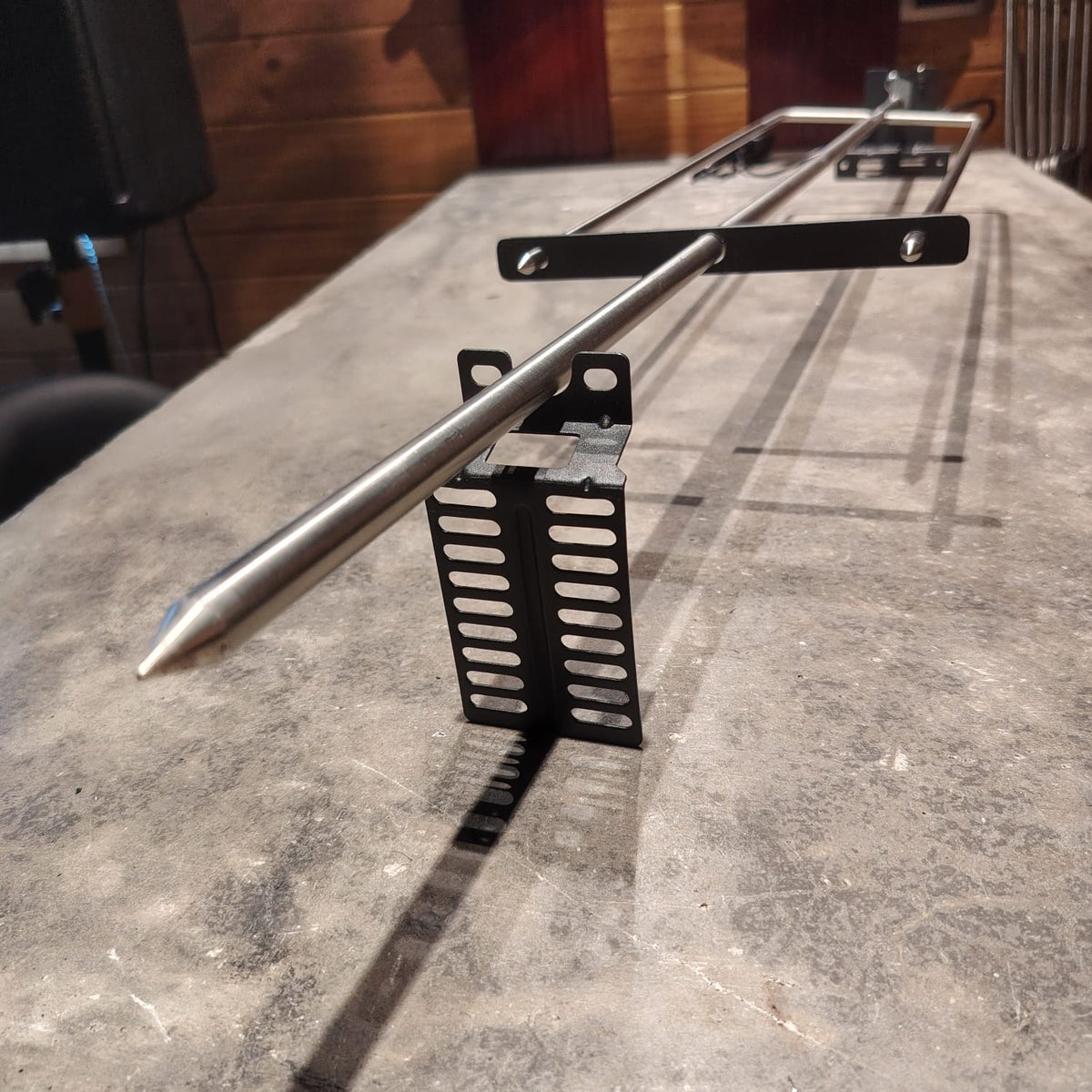 Kit asador  35 kilos con tridente de 1.20 de largo