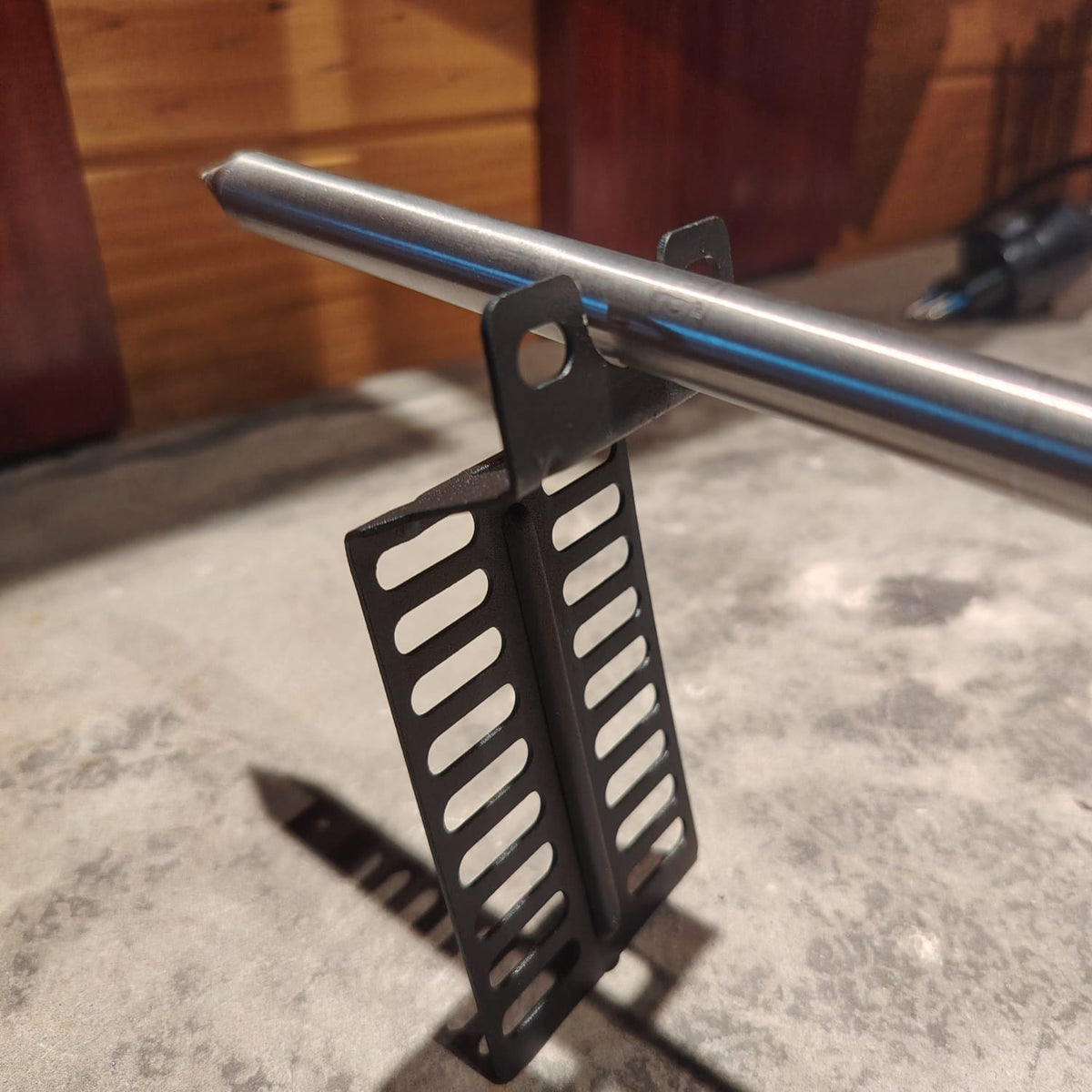 Kit asador  35 kilos con tridente de 1.20 de largo